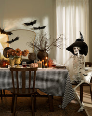 Black Gingham Tablecloth