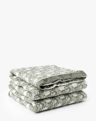 Audrey Sage Block Print Quilt