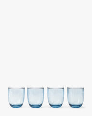 Blue Acrylic Double Old Fashioned (Set of 4)