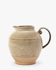 Brown Stoneware Pitcher
