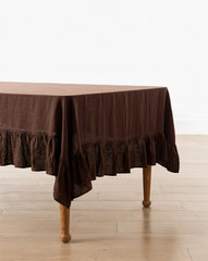 Catania Linen Ruffle Tablecloth