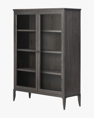 Crestwell Worn Black Oak Cabinet