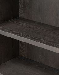 Crestwell Worn Black Oak Cabinet