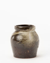 Dark Glazed Ceramic Vase