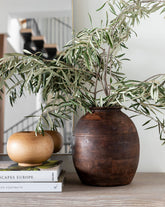 Aged Wood Vase