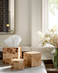 Chilton Burl Tissue Box Cover