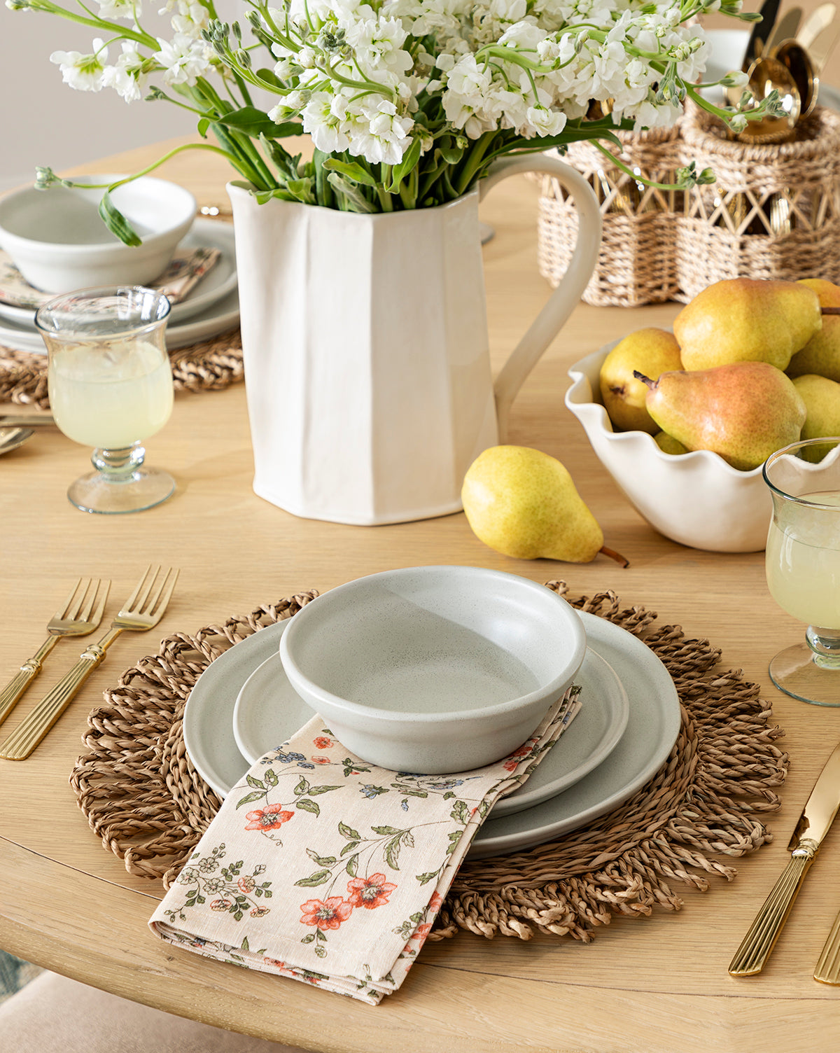 Bundle Aiden Soft Gray Dinner Plate