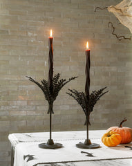 Addams Black Taper Holder