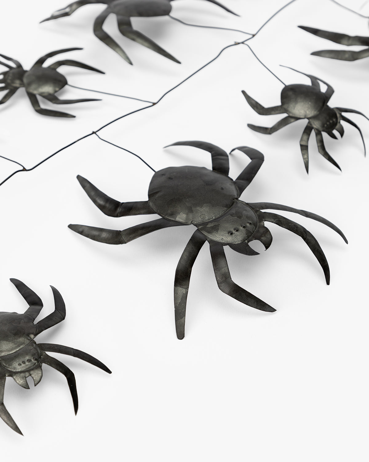 68" Metal Spider Garland