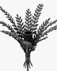 Addams Black Taper Holder
