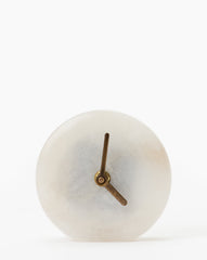 Alabaster Table Clock