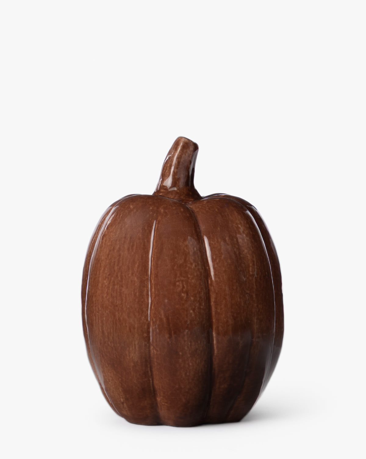 Autumn Pumpkin in Glossy Brown