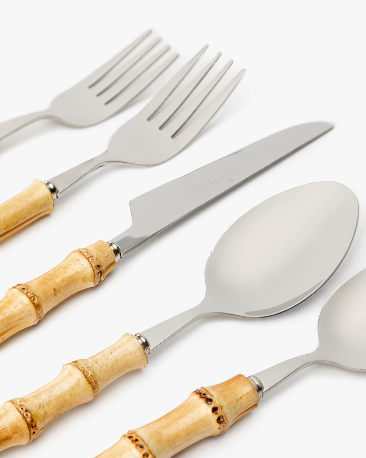 Bamboo Stainless Flatware (Set of 5)