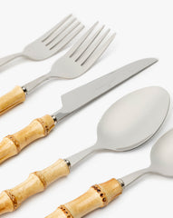 Bamboo Stainless Flatware (Set of 5)
