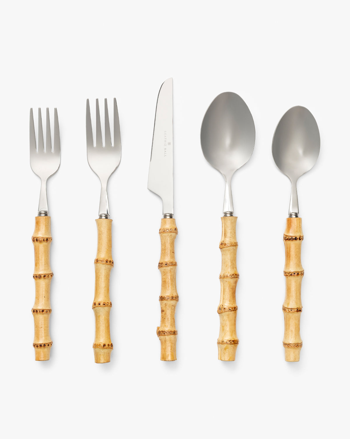 Bamboo Stainless Flatware (Set of 5)