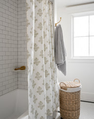 Block Print Shower Curtain