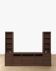 Bernard Storage Media Console Set (108"-132")