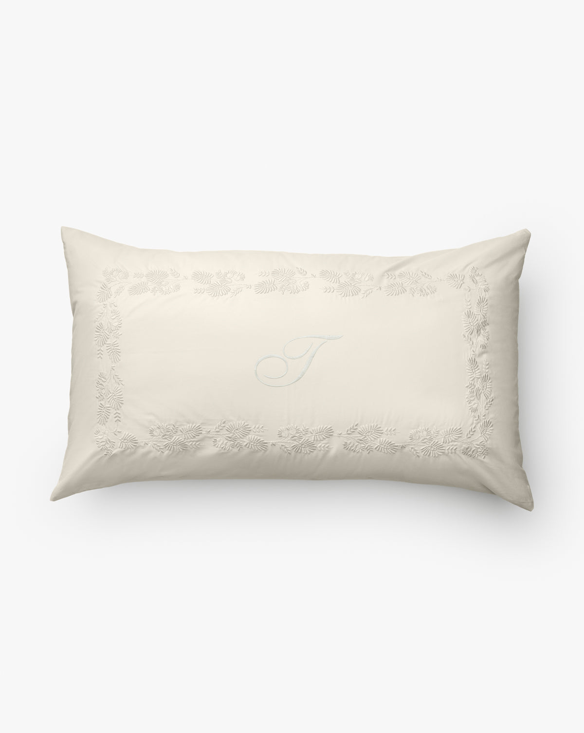Bianca Organic Percale Embroidered Shams (Set of 2)
