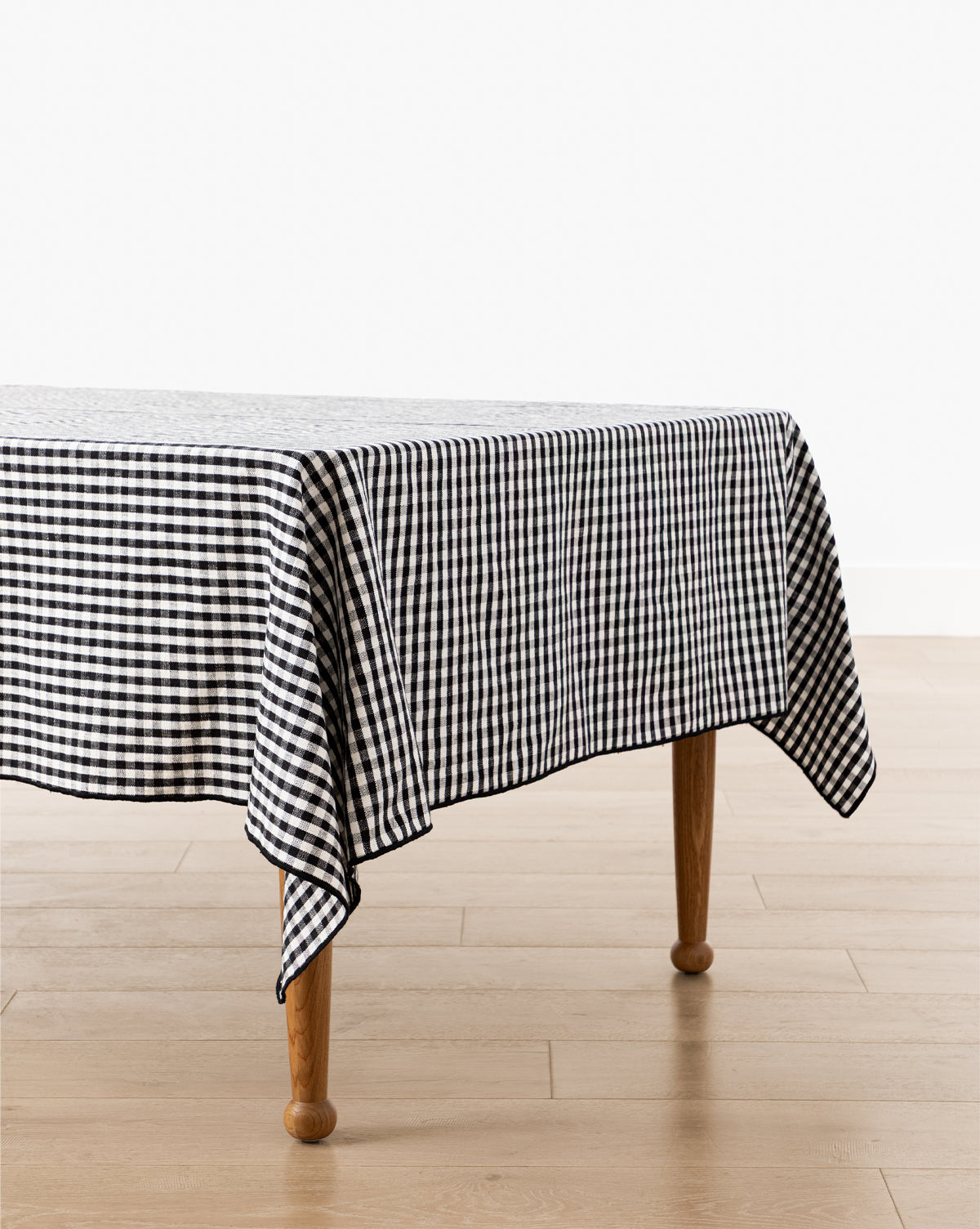Black Gingham Tablecloth