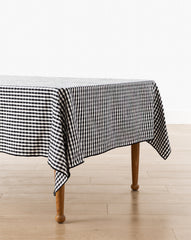 Black Gingham Tablecloth