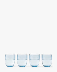 Blue Acrylic Double Old Fashioned (Set of 4)