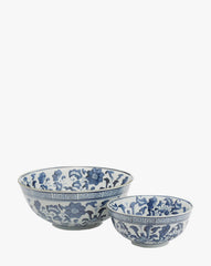 Blue & White Bowls (Set of 2)