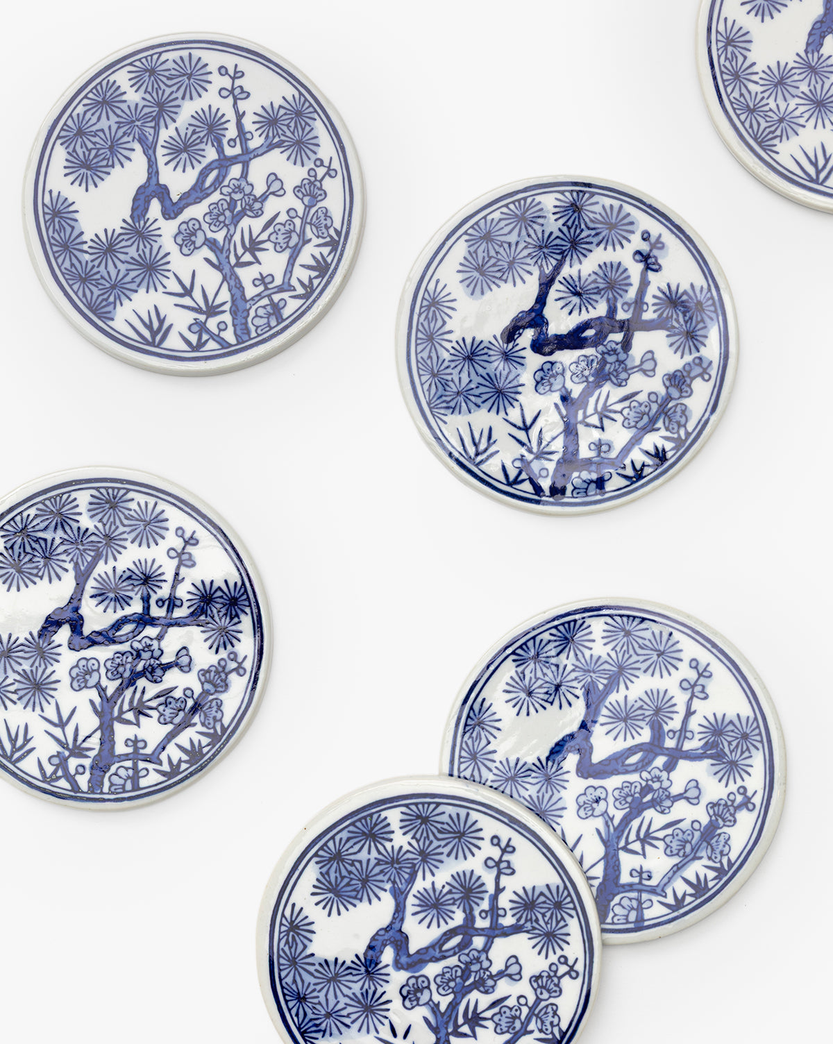 Blue & White Coasters (Set of 6)