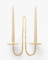 Brass Two Arm Candle Holder