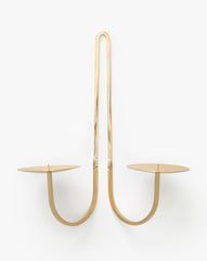 Brass Two Arm Candle Holder