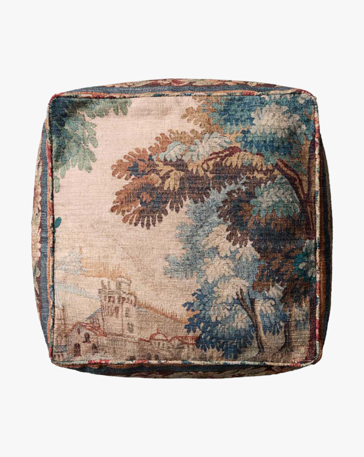 Cambria Woven Pouf