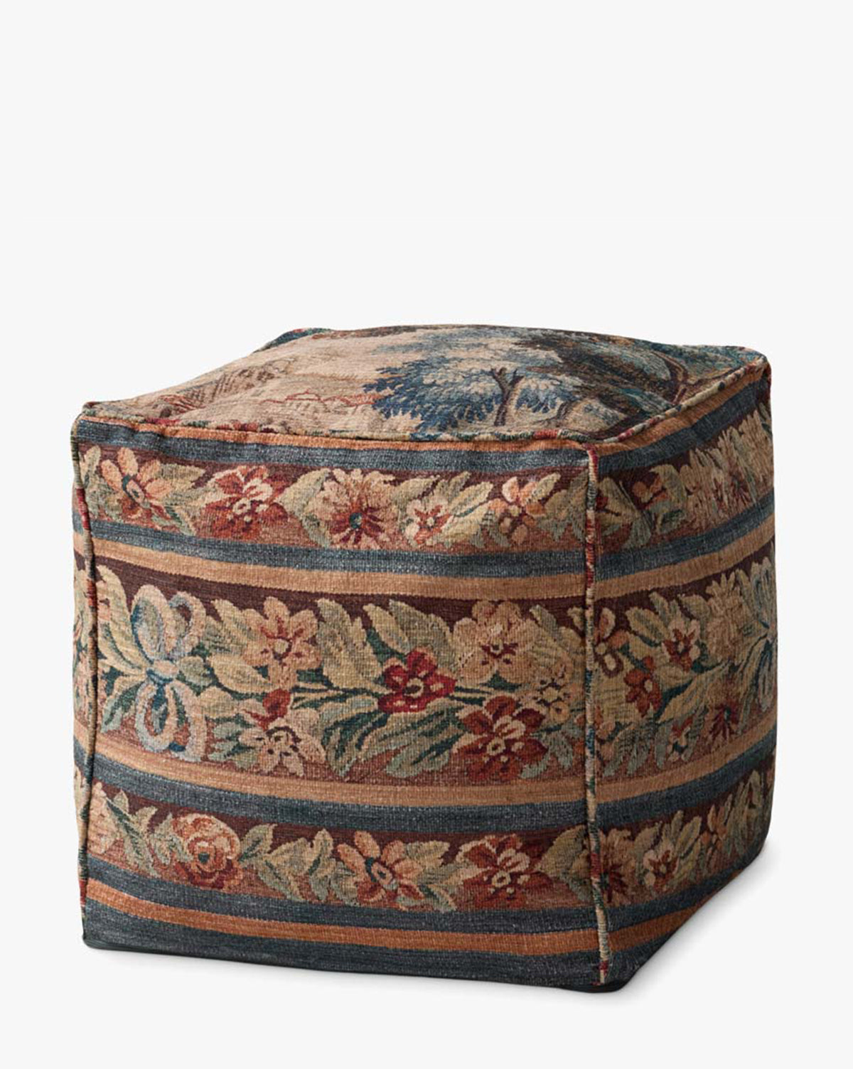 Cambria Woven Pouf