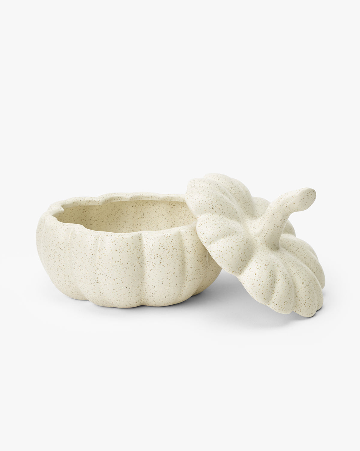 Ceramic Pumpkin Candy Dish with Lid