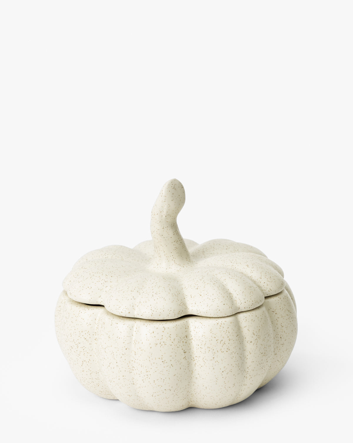 Ceramic Pumpkin Candy Dish with Lid
