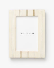 Cream Double Striped Frame