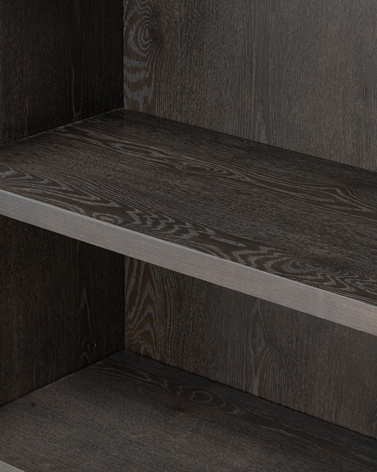 Crestwell Worn Black Oak Cabinet