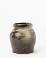 Dark Glazed Ceramic Vase