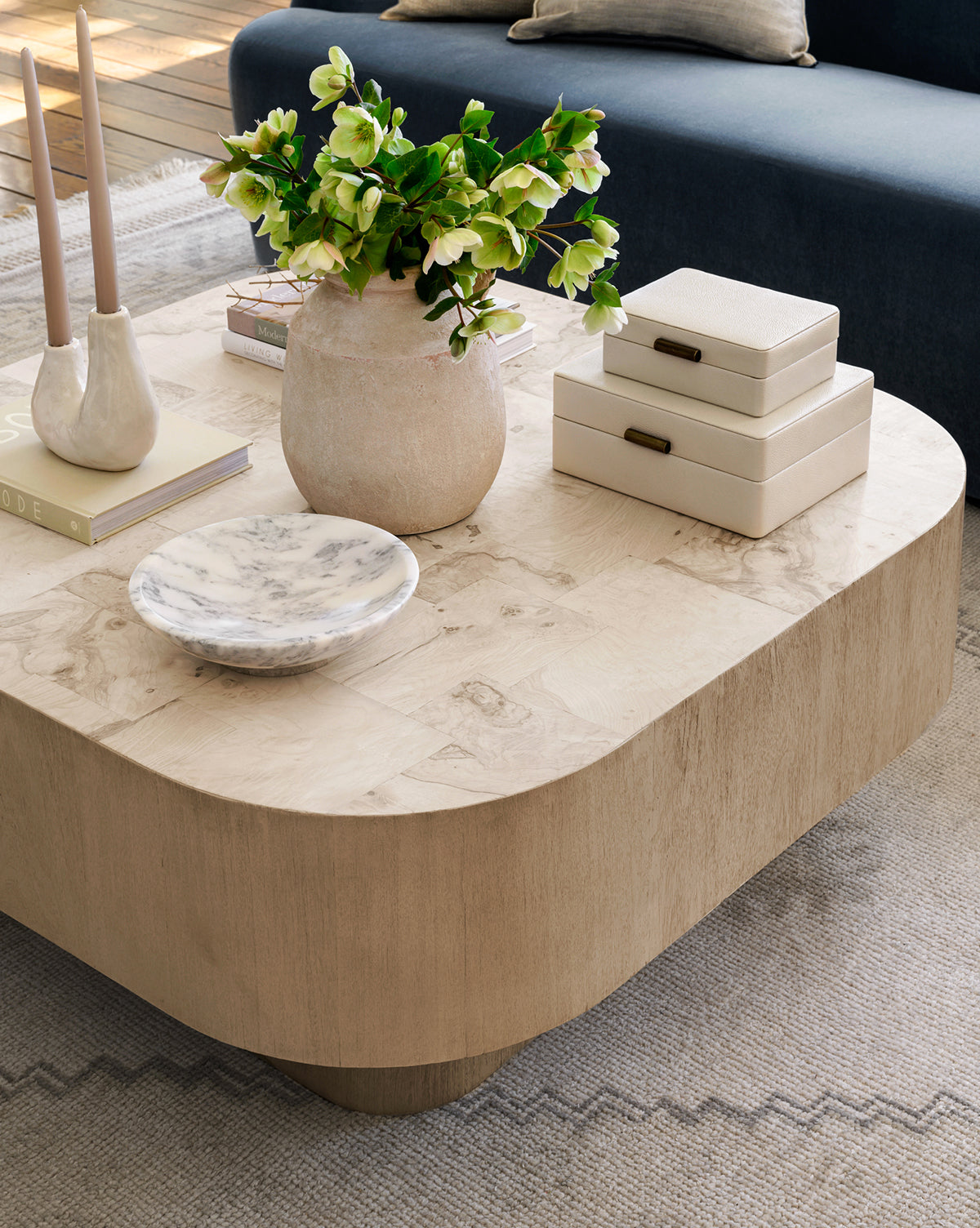 Cream Shagreen Box