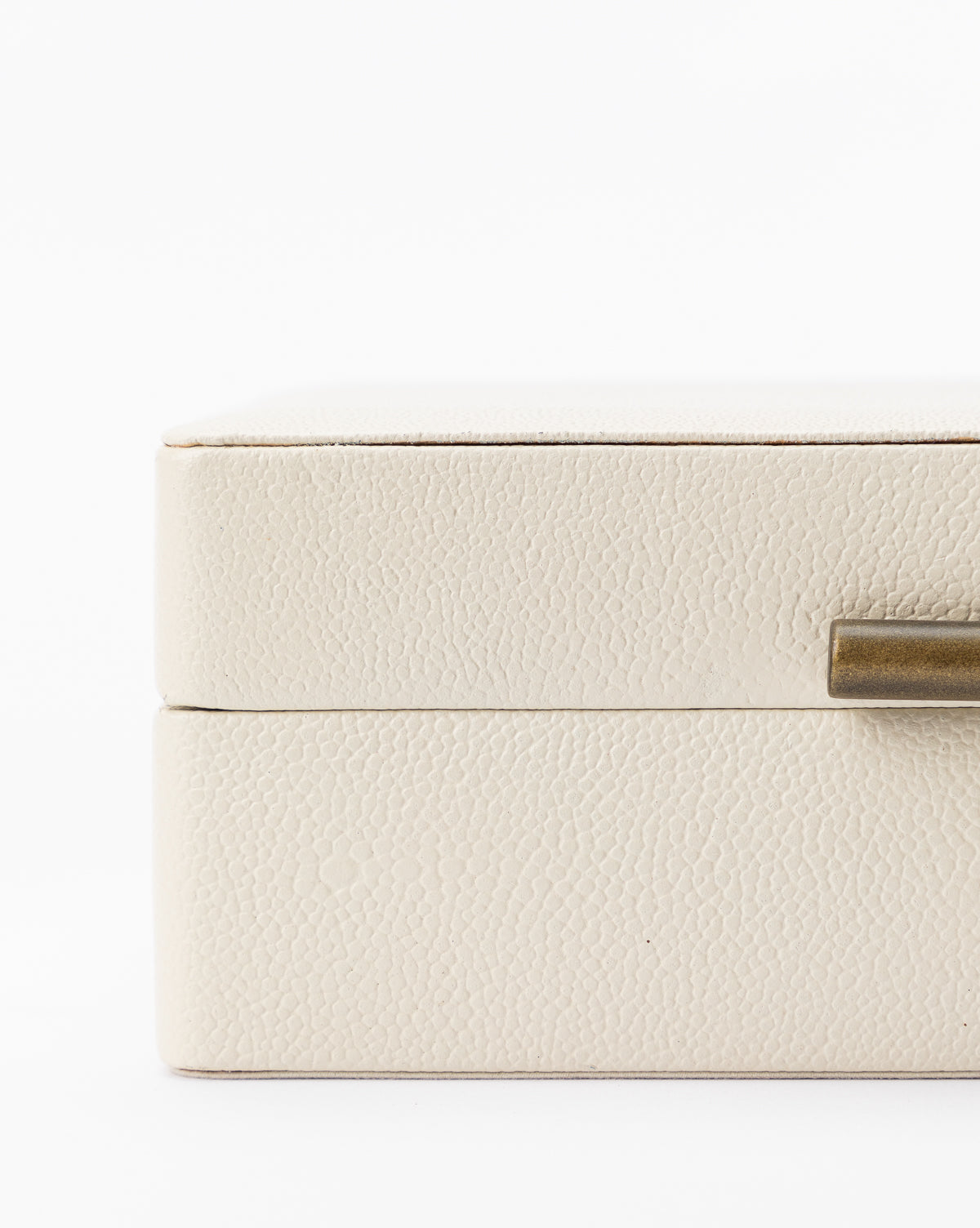Cream Shagreen Box