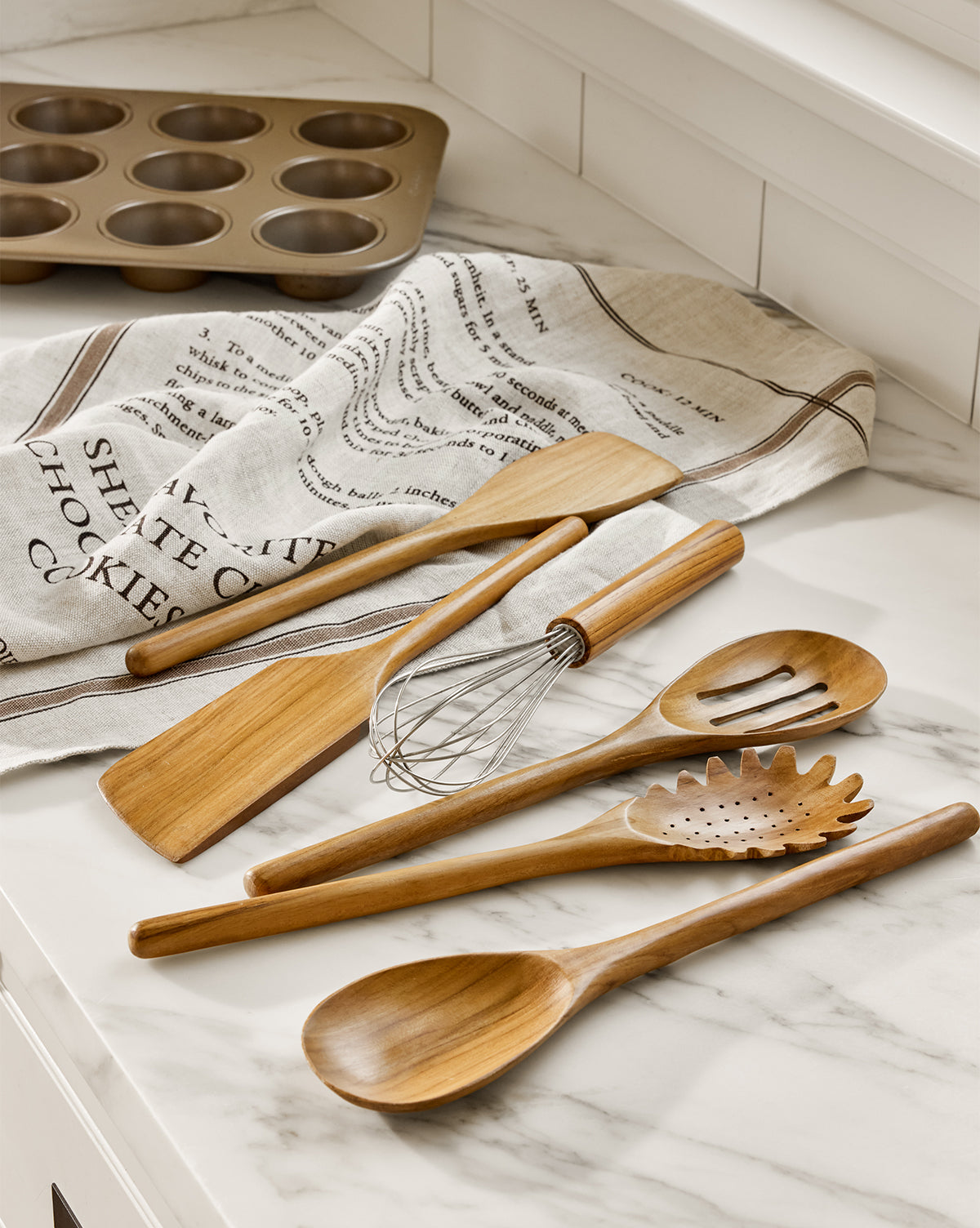 Chocolate Chip Recipe Tea Towel