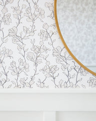Blair Sketched Floral Wallpaper